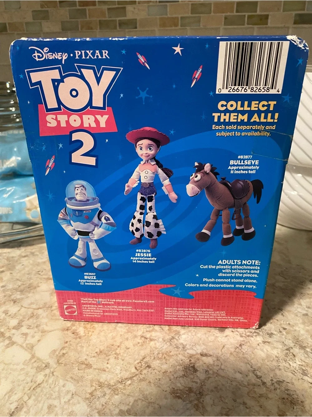 Toy Story 2 Woody Plush Doll - Brown & Yellow NIB